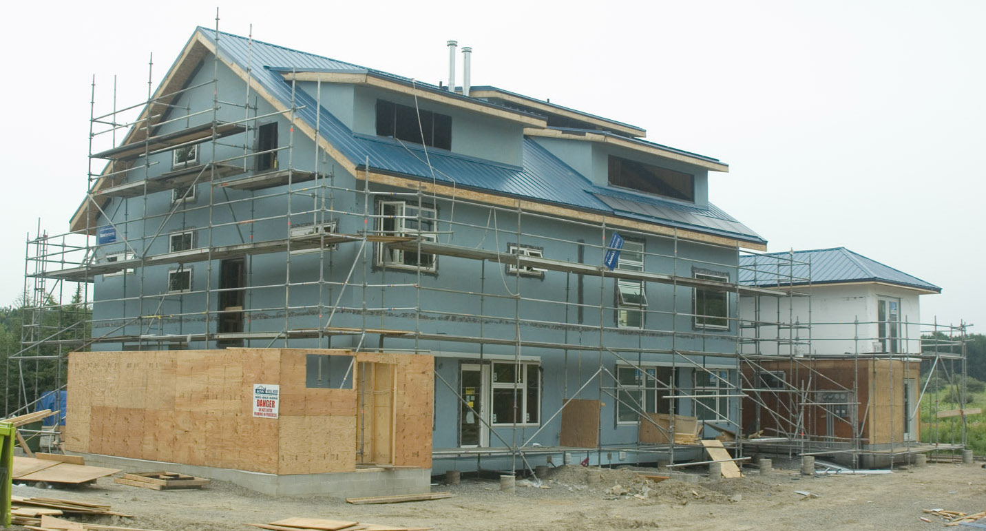 Archetype Sustainable House under construction