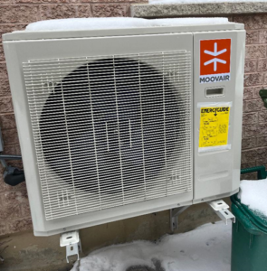 Photo of Home 2 heat pump outdoor unit.